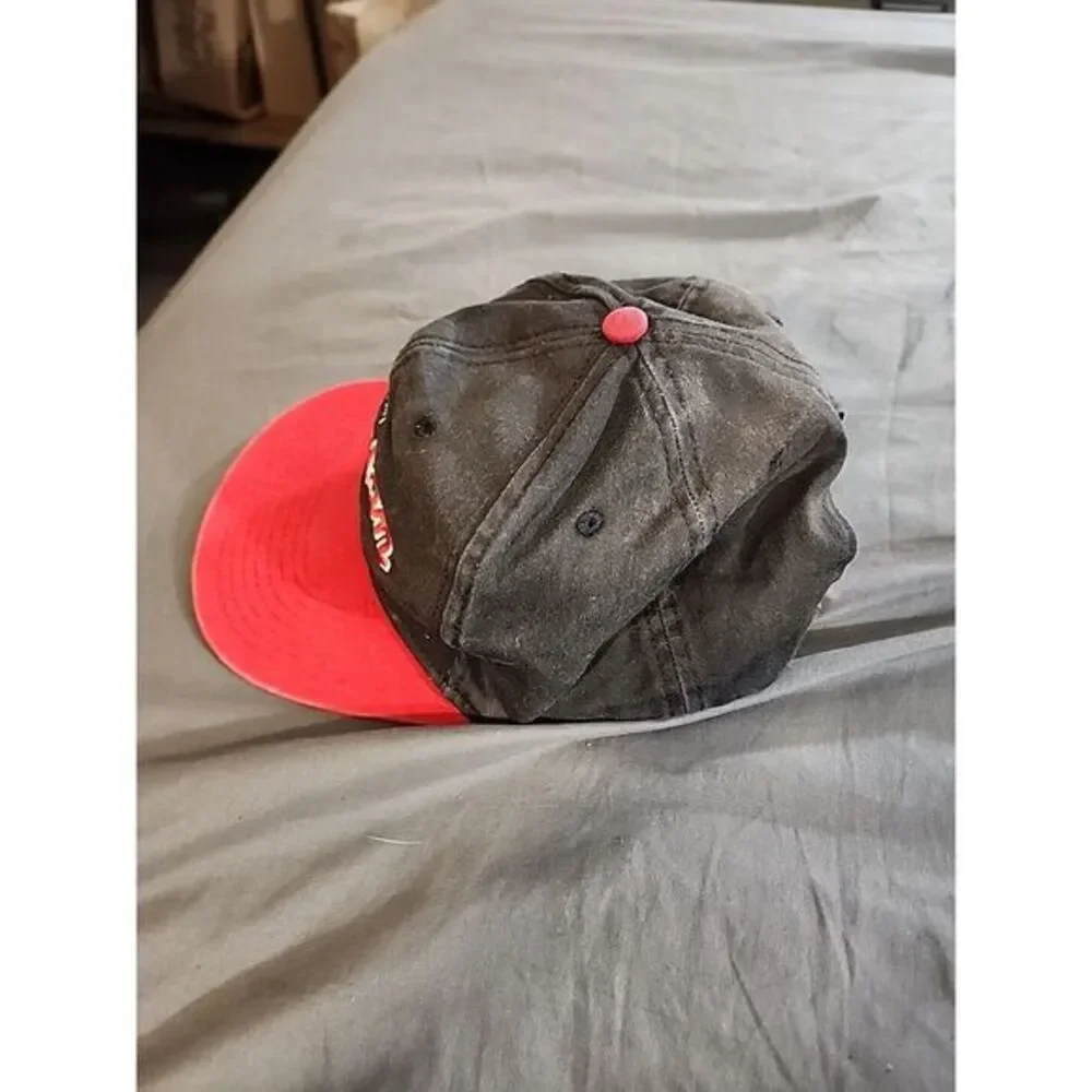 Air Jordan Baseball Cap Snapback‎ Hat Men OSFM Black Red Script Logo MJ Michael